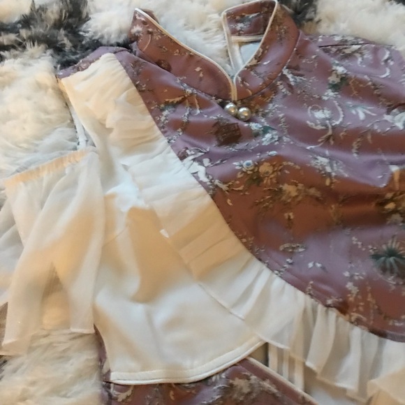 Pink fitted cheongsam - Picture 5 of 6